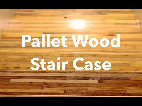 PALLET WOOD STAIR TREADS - Upcycled Modern Home