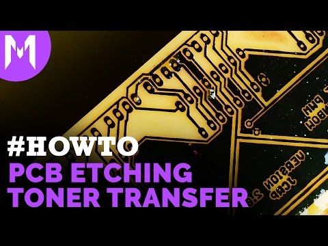 PCB Etching using Toner transfer method