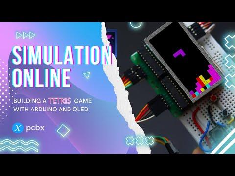 PCBX Simulation | Design &amp; Build a Tetris Game with Arduino &amp; OLED