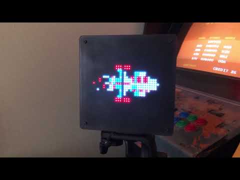 PIXEL LED Art Frame with Retro Arcade Art