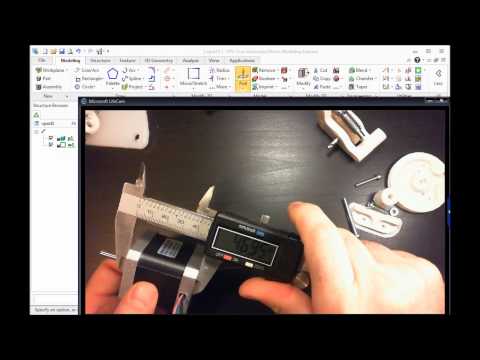 PTC Creo Elements Direct Modeling Express tutorial 2, part 2 - build a step motor