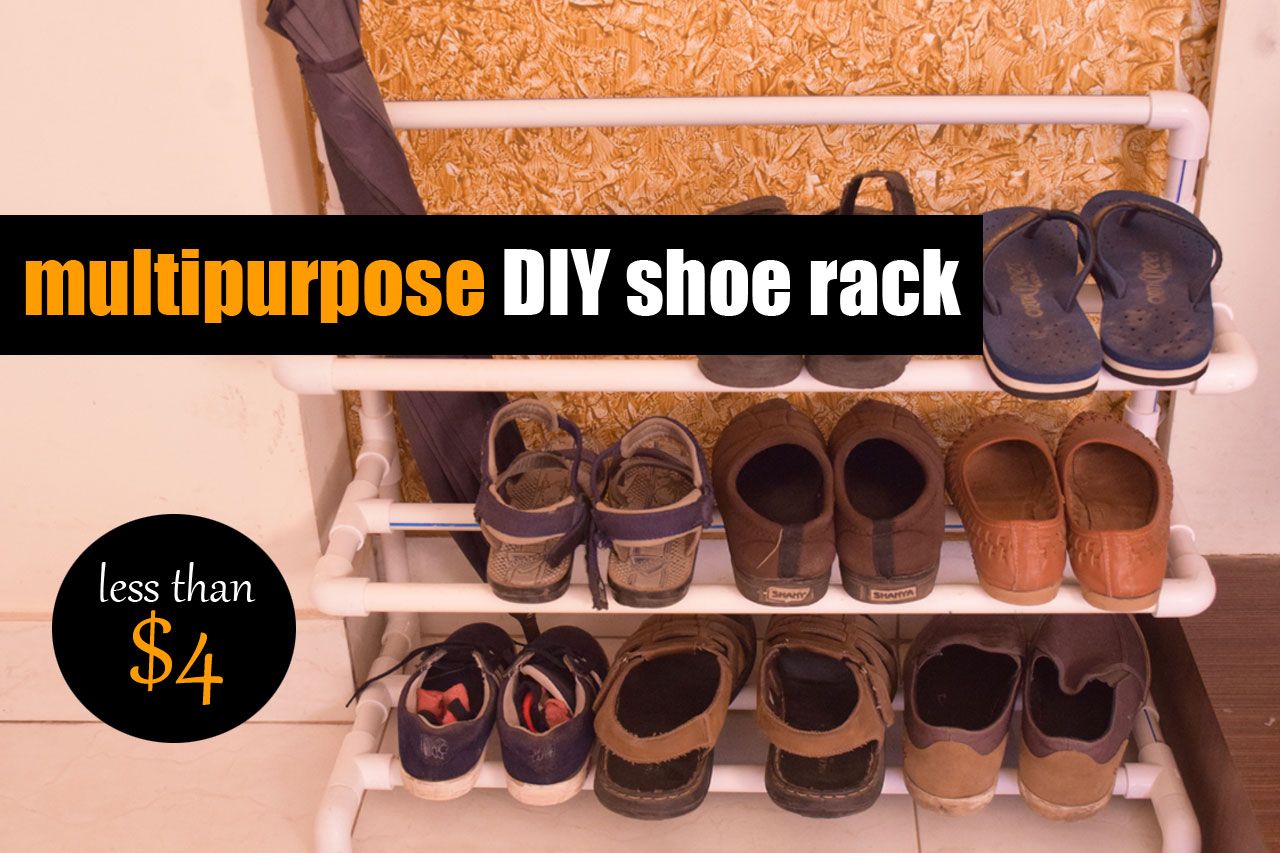 PVC Pipe Projects Shoe Rack DIY Ideas - How to make PVC Shoe Rack DIY Creative.jpg