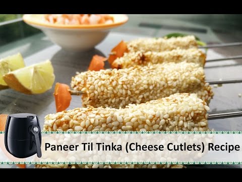 Paneer Til Tinka Recipe | Paneer Snack Recipe | Philips Airfryer Recipes by Healthy Kadai