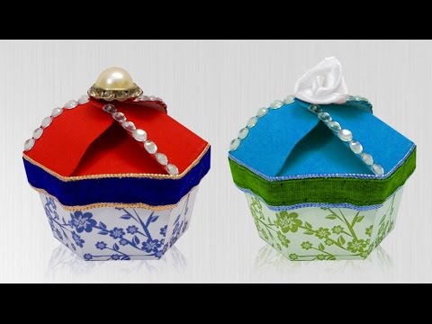 Paper Crafts : How to Make Handmade Gift Box | DIY Paper Cupcake Box for Kids