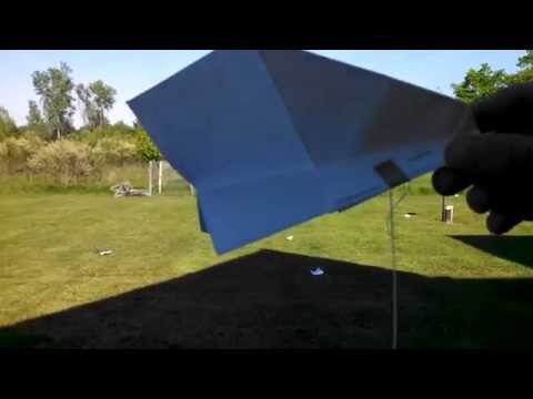 Paper Fling Plane 120+ foot flights