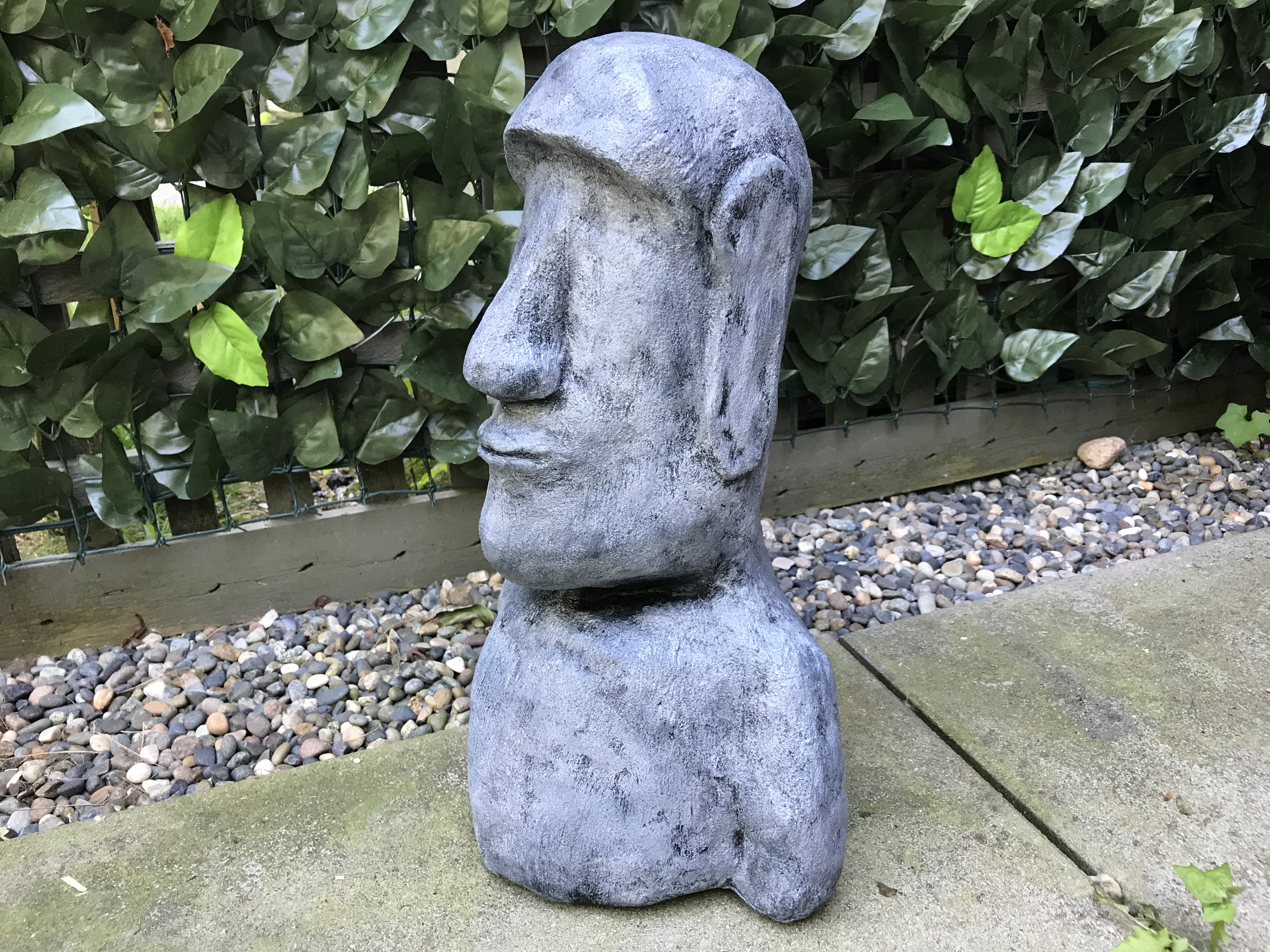 Paper Mache Easter Island Head.JPG