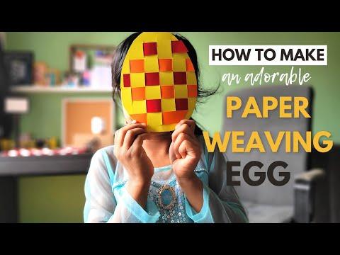 Paper Weaving Egg Craft