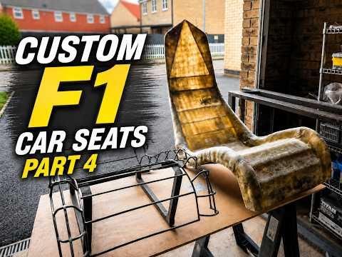 Part 4 - Building the seats for my custom 2 seater F1 Car. Adding the last of the Fibreglass
