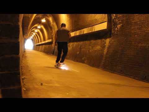 Particle trails on skateboard!