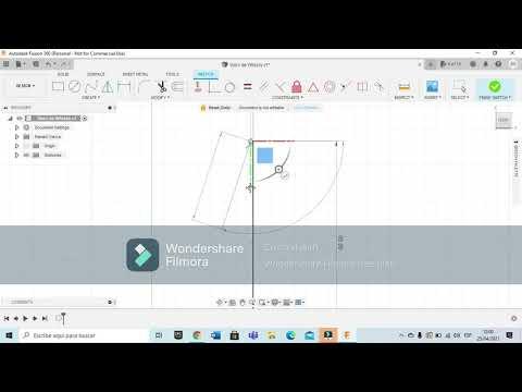 Paso 1 del Vaso de Whisky en Fusion 360