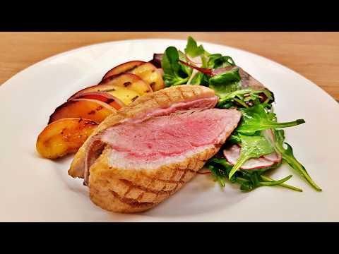 Peachy Duck Breast With Salad