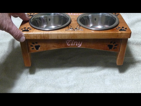 Personalized Cat Bowl Feeder