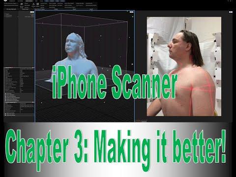 Photogrammetry iPhone 3D scanning rig. Second generation.