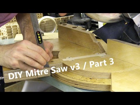 Pivoting Mitre Saw Base - Part 3 / Zero Clearance Insert, Dust Flange and Increments