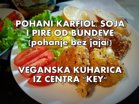 Pohani karfiol, soja, pire od bundeve (pohanje bez jaja!) | Veganska kuharica