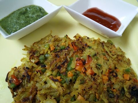 Potato Laccha Pancakes/ Chilla Recipe by Healthy Kadai