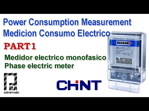 Power Consumption Measurement - Medicion Consumo Electrico  Part 1 Chint DS666: PDAControl