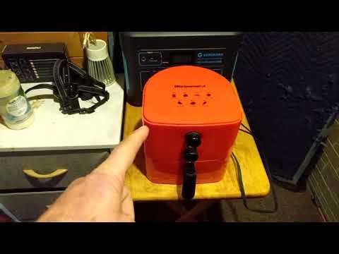 Power Station Cooking Off Grid Air Fryer!