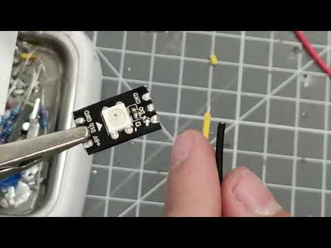 Pr&eacute;paration d'une led pour soudure