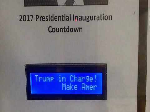 Presidential Inauguration Countdown Clock (Wifi and Raspberry Pi)