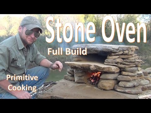 Primitive Stone Oven Build (with cooking catfish test)