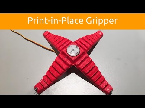 Print-in-Place Robotic Gripper