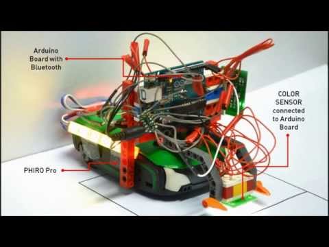 Program &amp;amp; Control an arduino board + Phiro robot simultaneously with smart phone pocket code apps