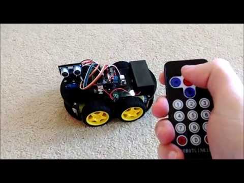 Program Infrared Remote Controlled Smart Car Robot with Visuino