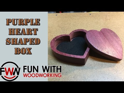 Project  - Purple Heart Shaped Box