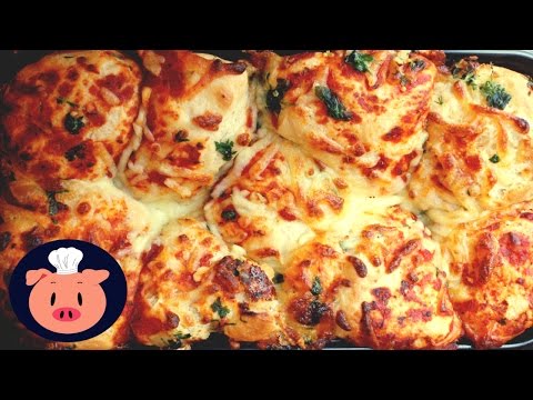 Pull-Apart Garlic Pizza Bread - Treat Factory
