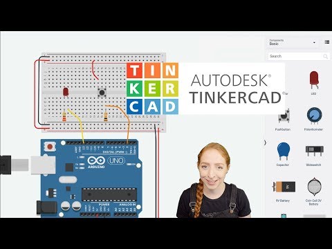 Pushbutton Digital Input With Arduino in Tinkercad