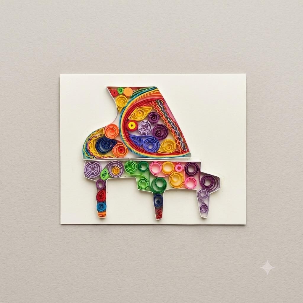 Quilled Rainbow Piano.jpeg