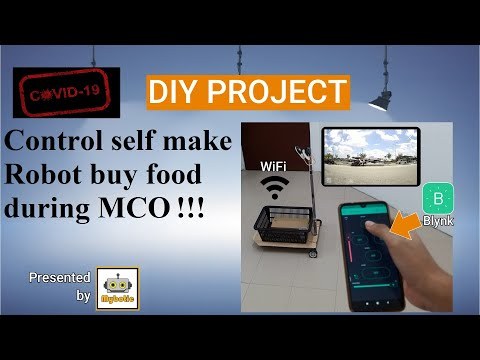 RBT Project: How to make DIY Wifi Car (ESP8266), Camera attached, Control with Smartphone (Blynk)