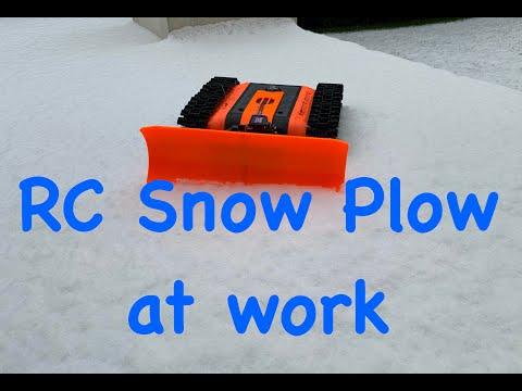 RC Snow Plow at work (Add-on for the FPV Rover)