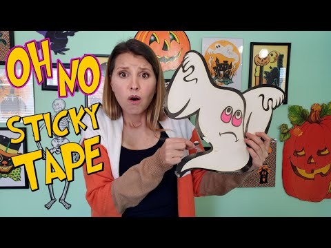 REMOVE STICKY TAPE! From Paper Decorations &amp;amp; Cardboard Die Cuts [3 EASY STEPS]