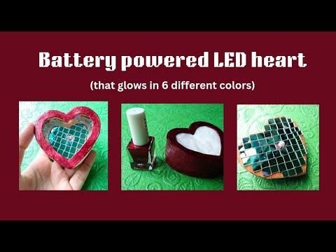 RGB led heart (electronics with art)