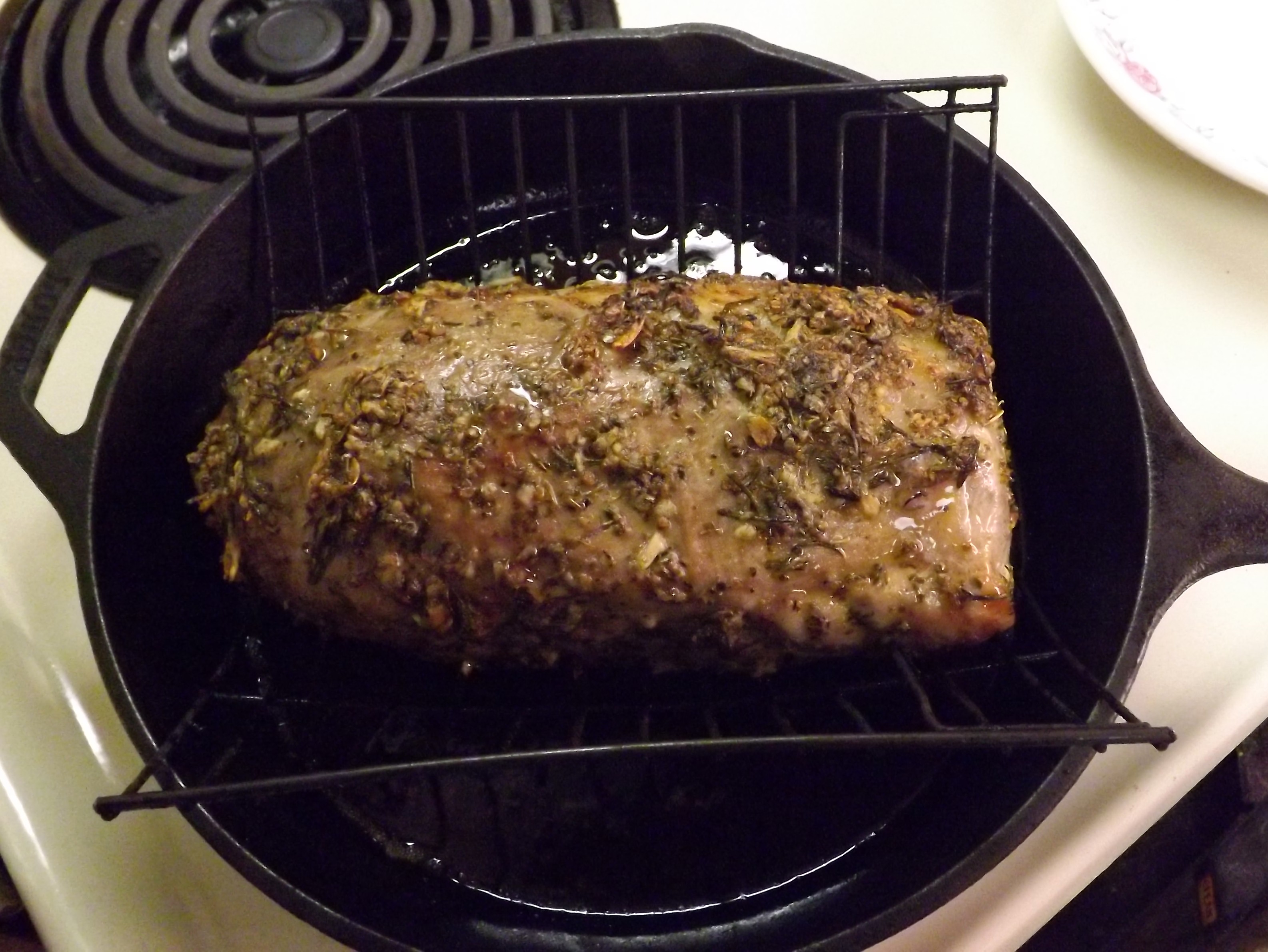 ROATED PORK LOIN WITH GREEN PEPPERCORNS &amp; BOURBON 020.JPG