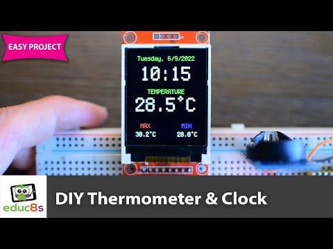 Raspberry Pi Pico Thermometer &amp;amp; Clock using CircuitPython