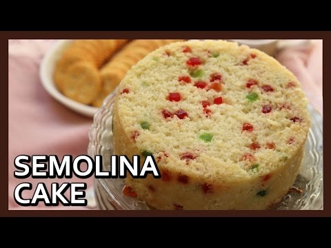 Rava Cake Recipe in Pressure Cooker | Sooji Cake | Eggless Semolina Cake by Healthy Kadai