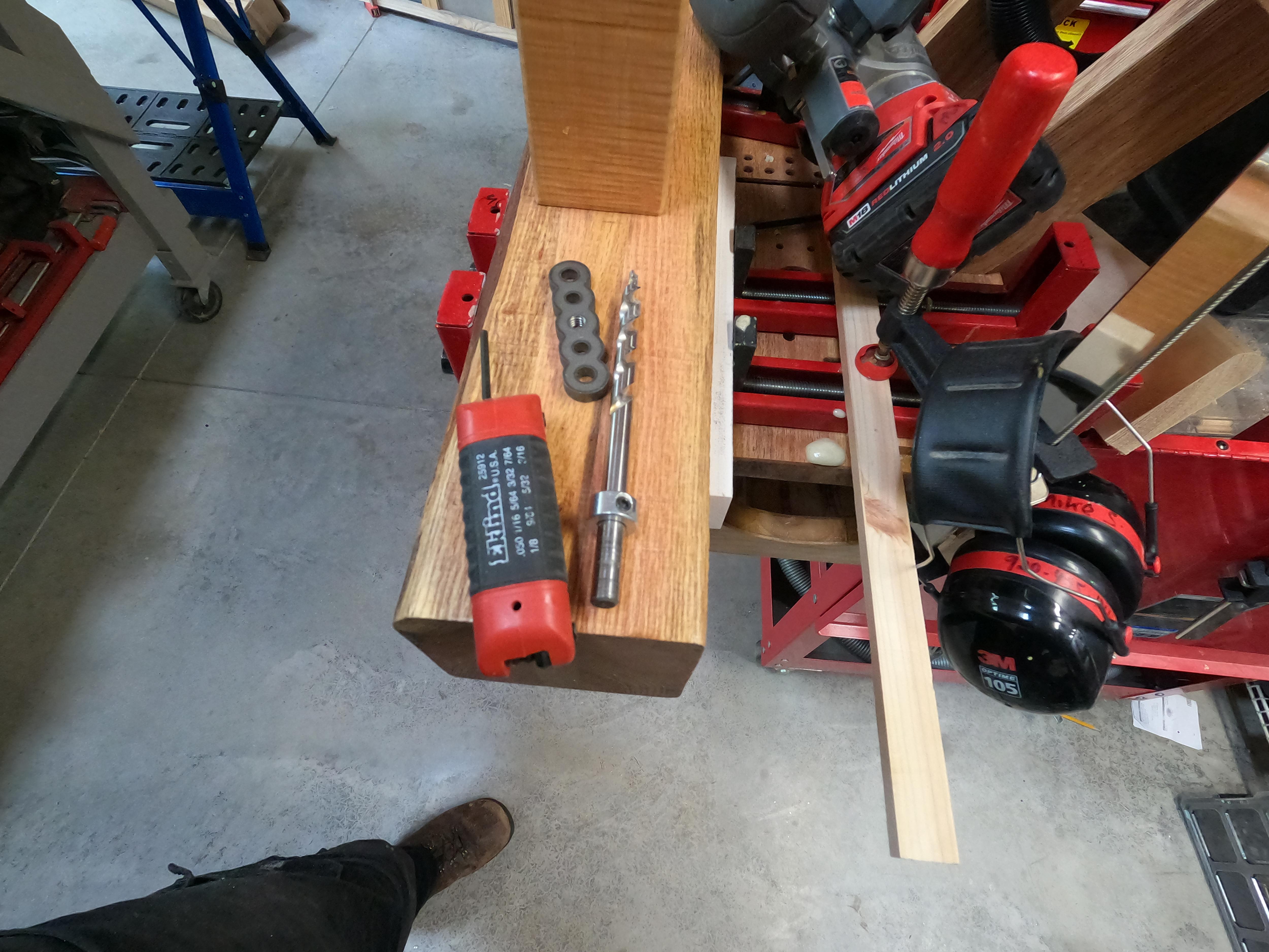 Ready To Drill Bolt Hole for Knock-Down Joinery.JPG