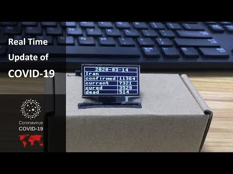 Real Time Update of COVID-19 - Use MakePython ESP32