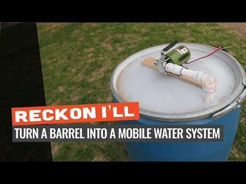 Reckon I'll: Build A Mobile Water System To Have A Hose Handy When Food Plotting