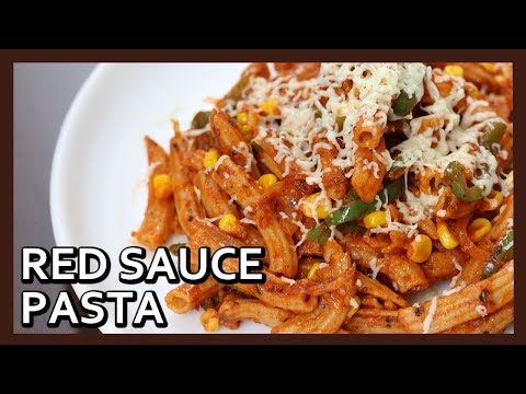 Red Sauce Pasta Recipe | Whole Wheat Pasta | Indian Style Pasta by Healthy Kadai