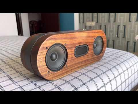 RedwoodPill - 50W Bluetooth Speaker made from Teak wood