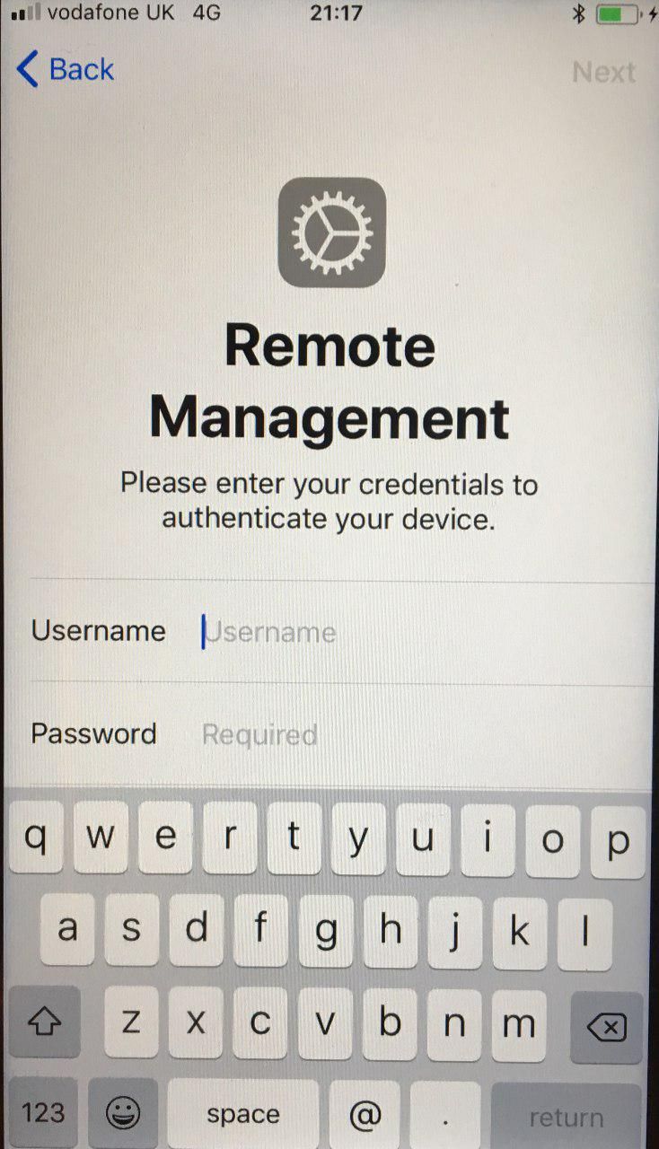 Remove Management Please enter your credentials to authenticate your device.jpg