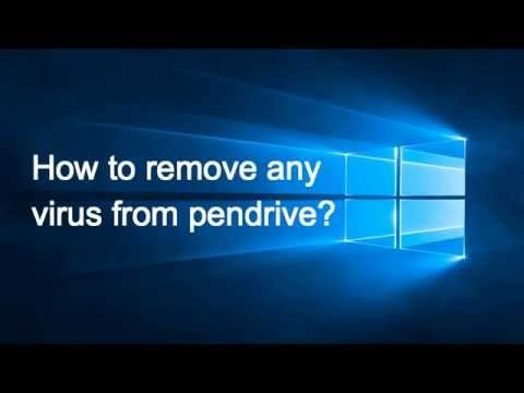 Remove virus from pendrive using cmd