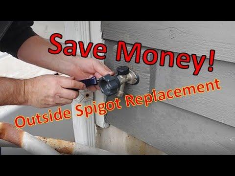 Replacing an Outside Water Valve How to Put in a New Spigot on Your House Easy Save Money