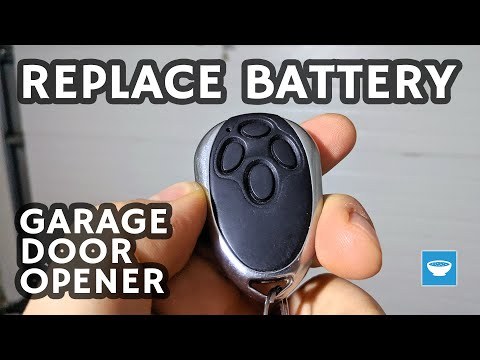 Replacing the battery on a garage door remote - Key fob battery replacement