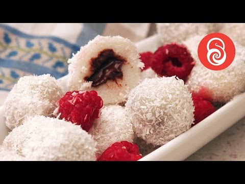 Rice Flour Balls with Chocolate | 3 Ingredient Recipe