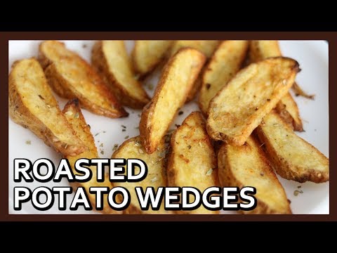 Roasted Garlic Potato Wedges | Crispy Potato Wedges | Easy Tasty Snack in Airfryer | Healthy Kadai